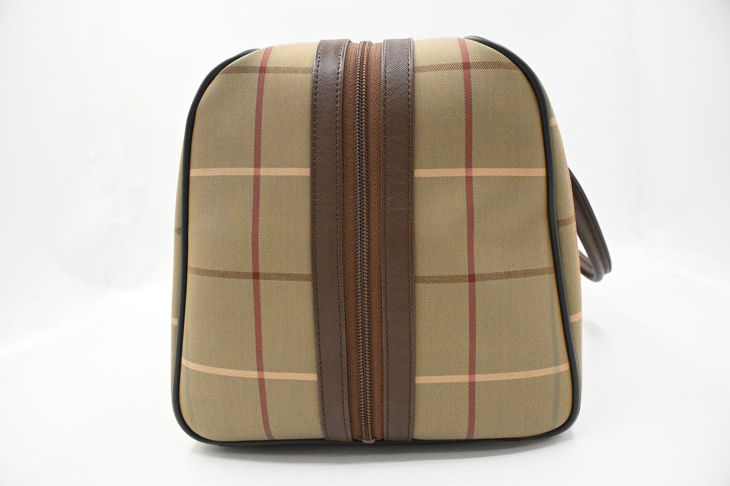 Burberry Boston Bag in Green Canvas