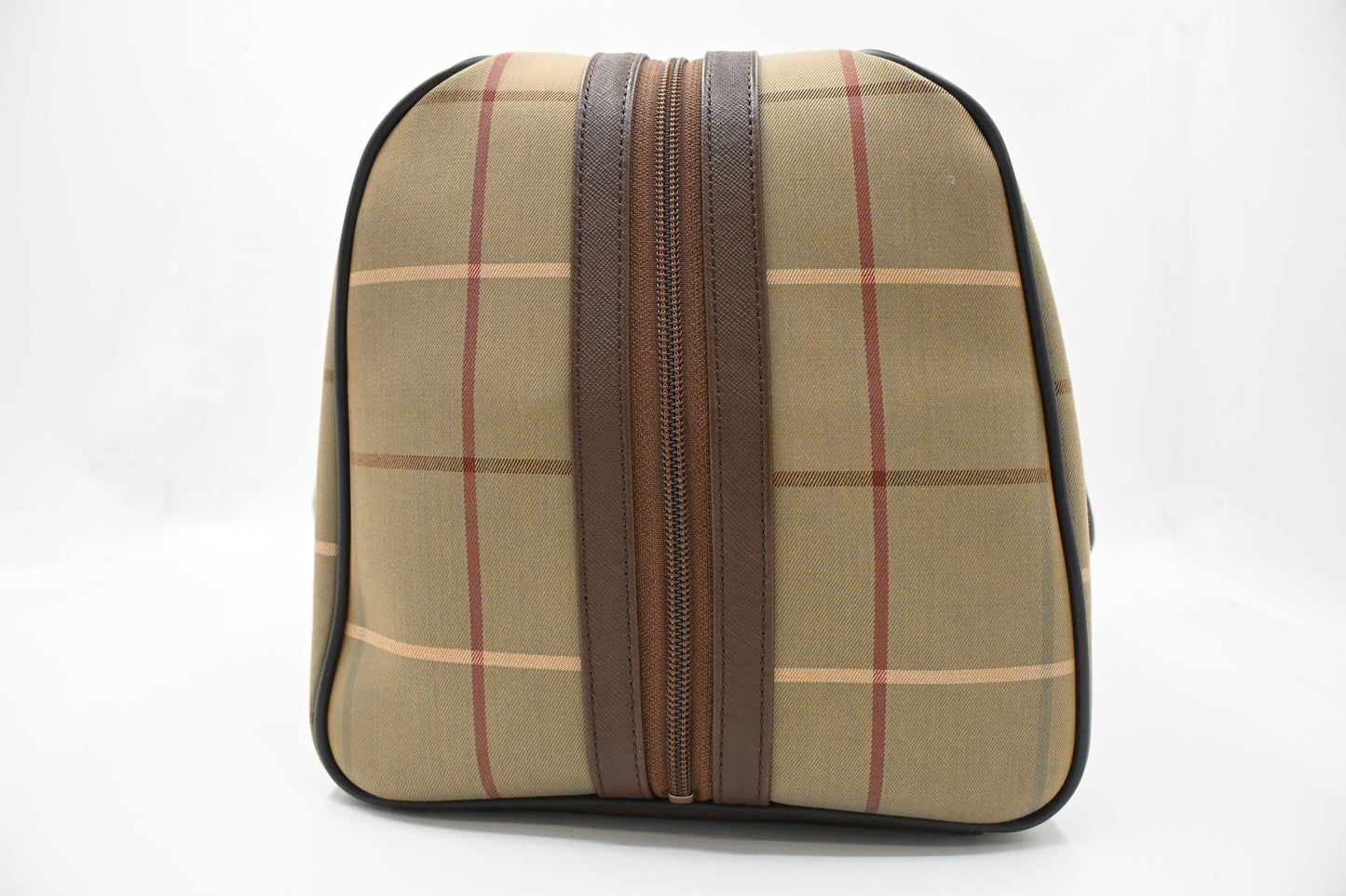 Burberry Boston Bag in Green Canvas