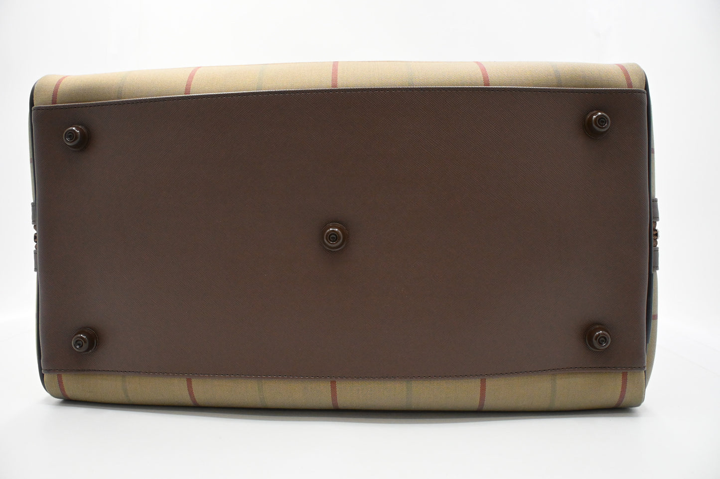 Burberry Boston Bag in Green Canvas