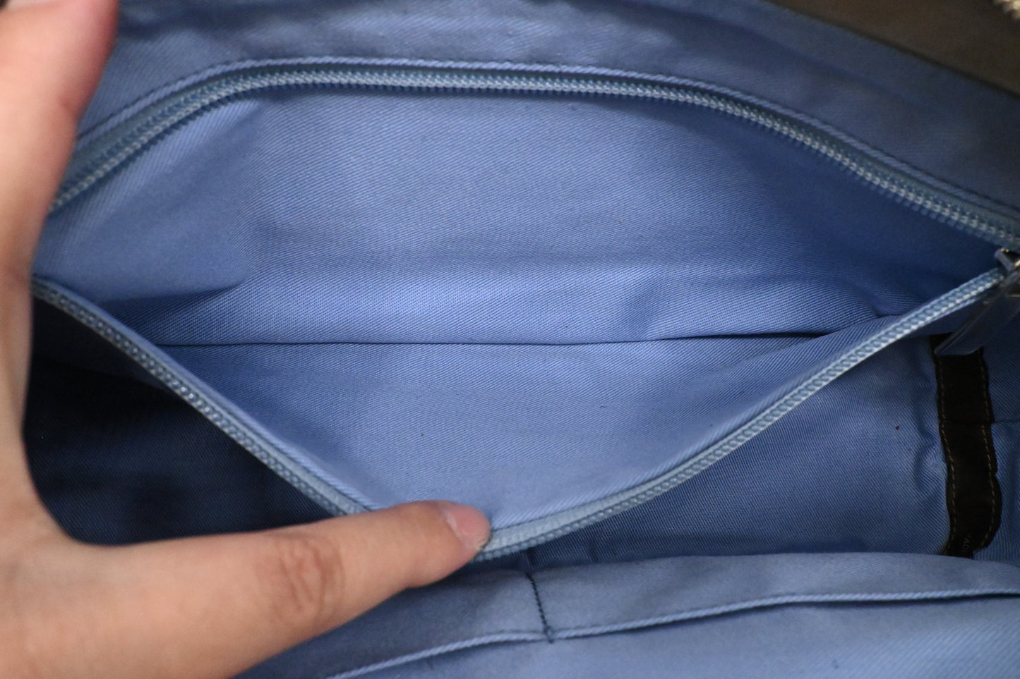 Ferragamo 2way Bag in Beige Suede Leather