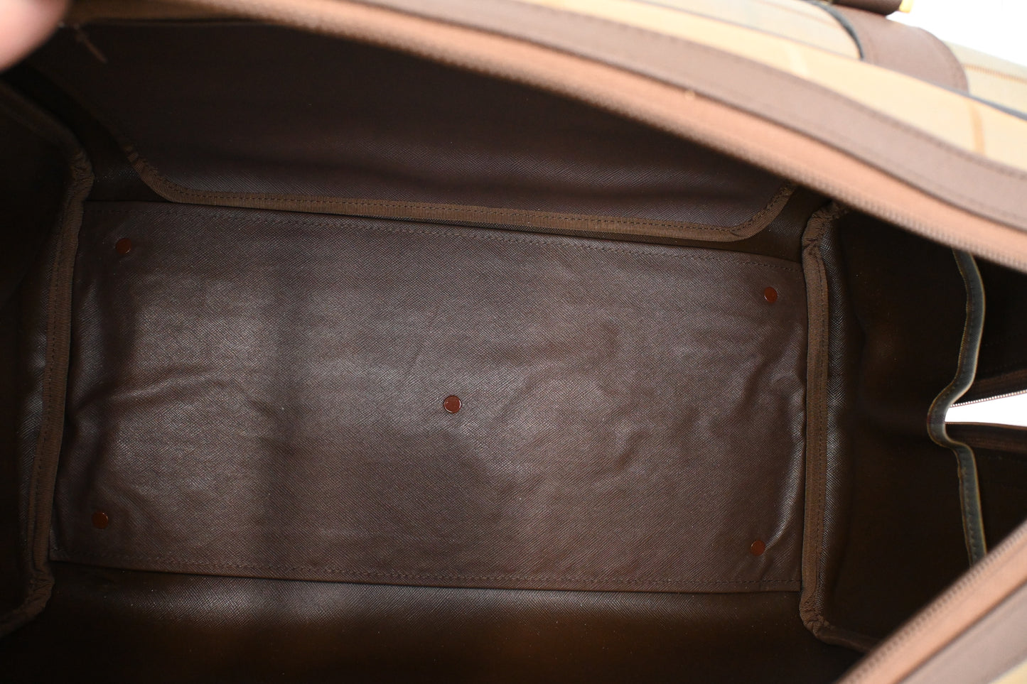 Burberry Boston Bag in Green Canvas