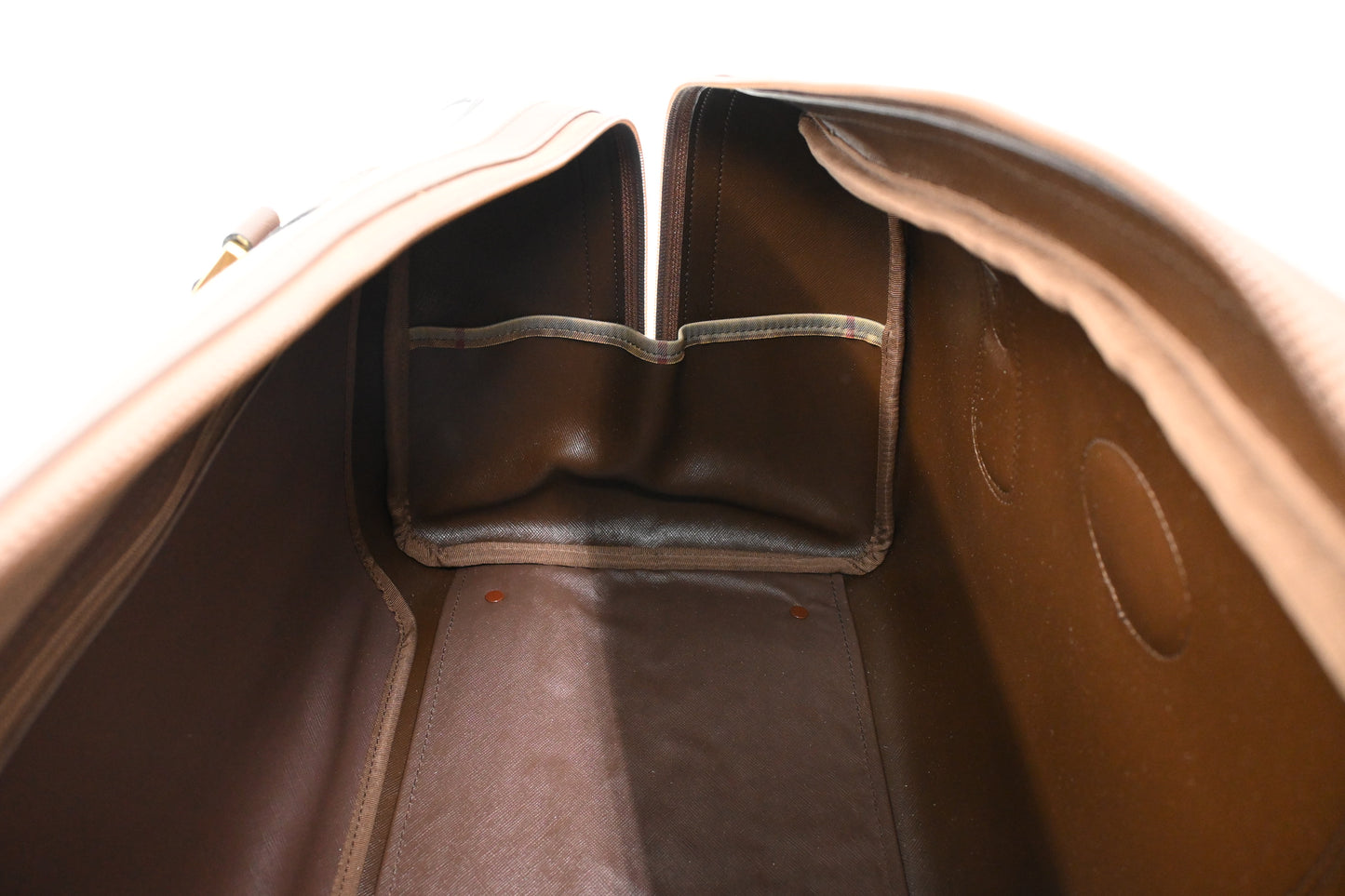 Burberry Boston Bag in Green Canvas