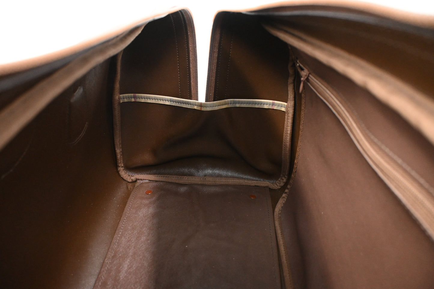 Burberry Boston Bag in Green Canvas