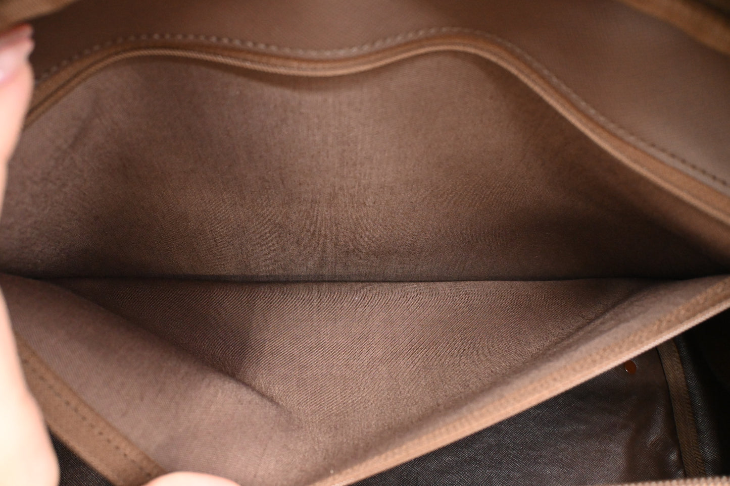 Burberry Boston Bag in Green Canvas