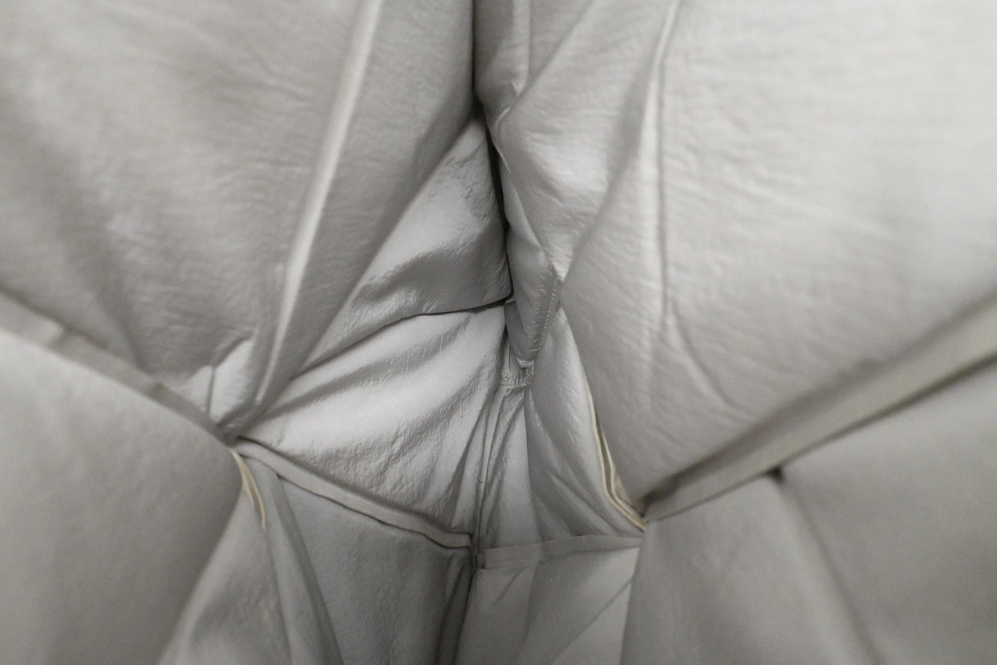 Bottega Veneta Maxi Padded Clutch in White Leather
