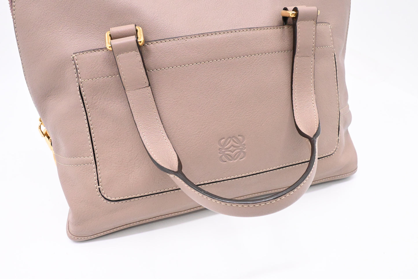 Loewe Handbag in Greige Leather