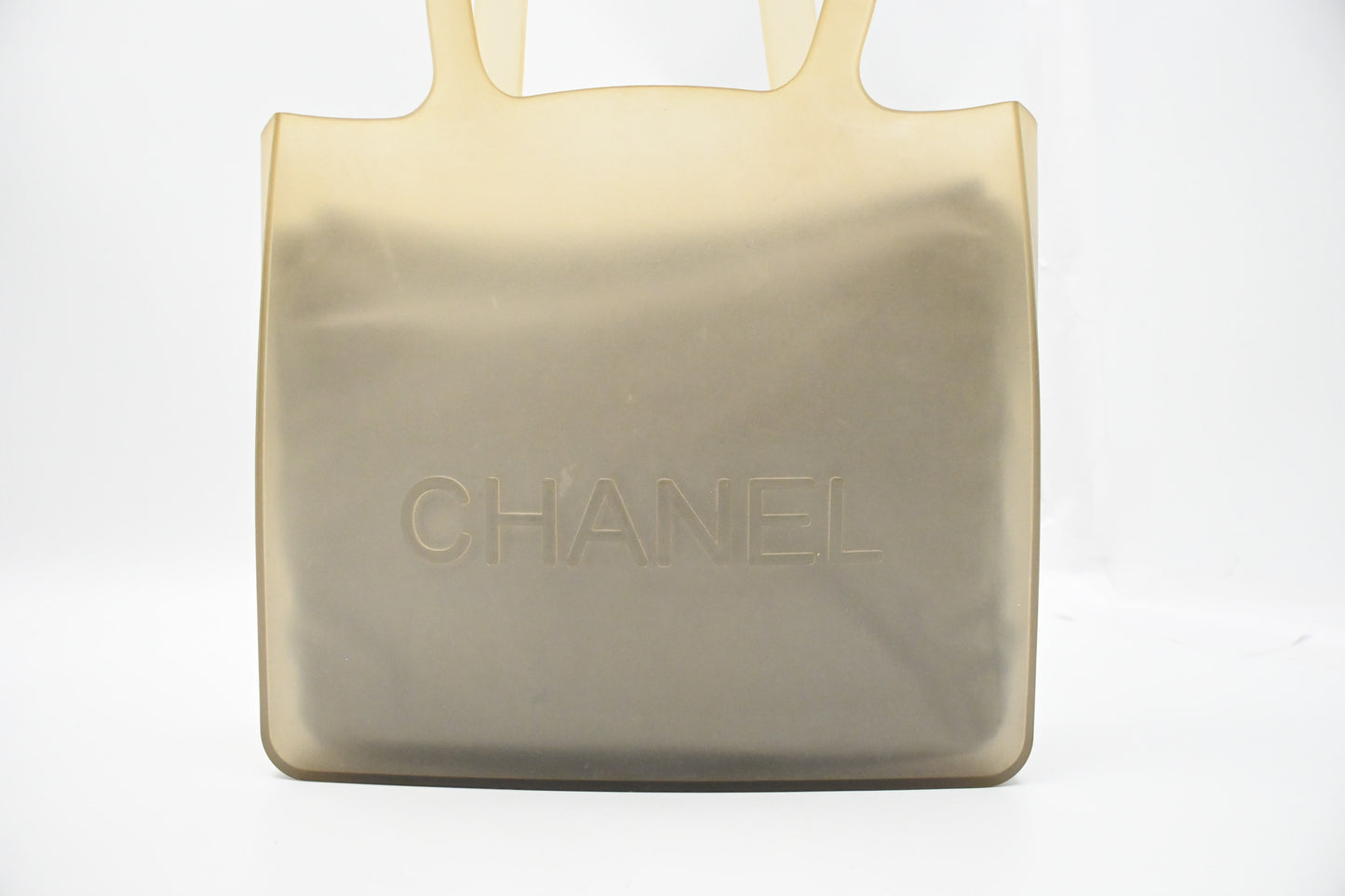 Chanel Small Tote in Beige Rubber