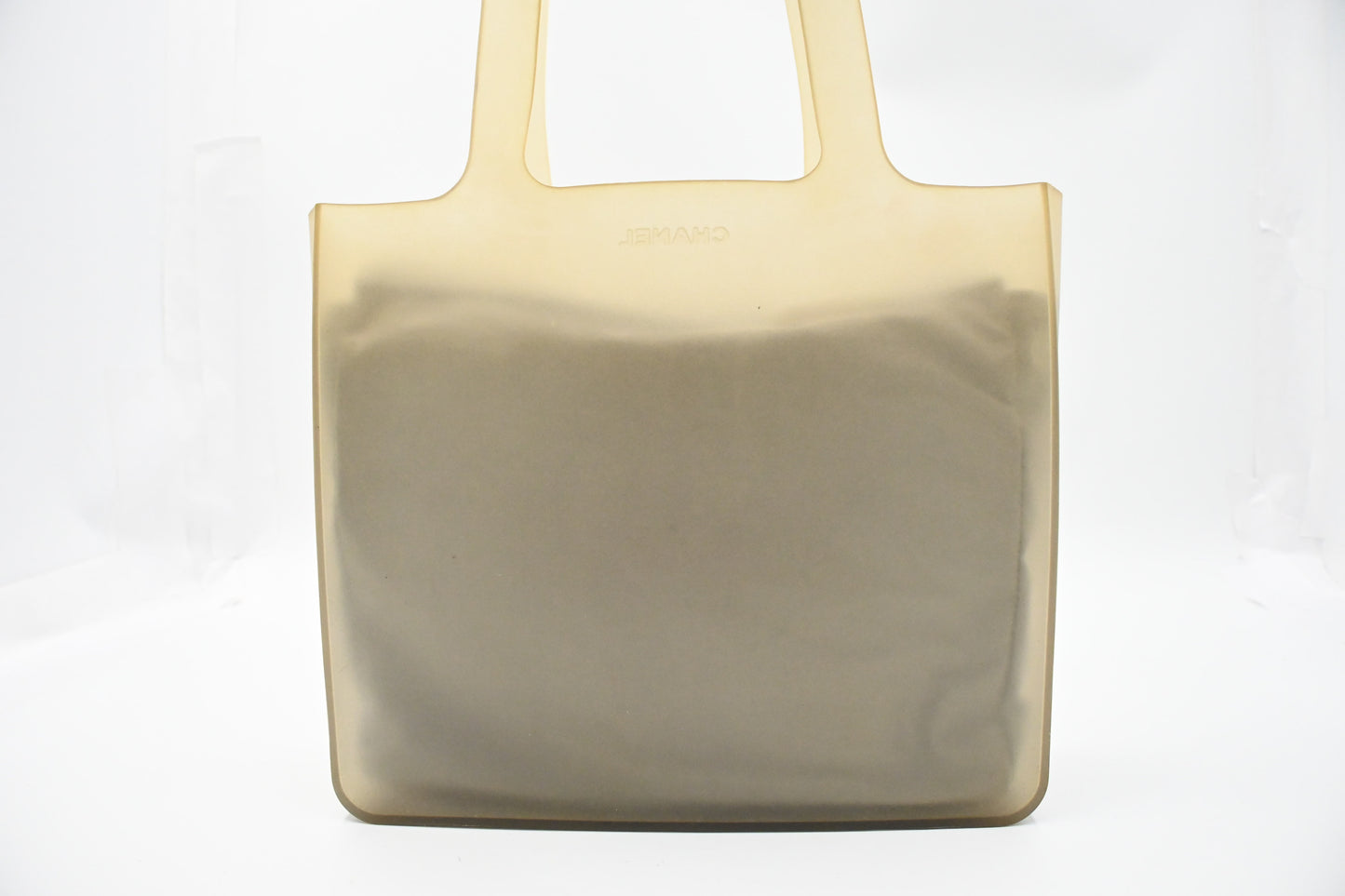 Chanel Small Tote in Beige Rubber