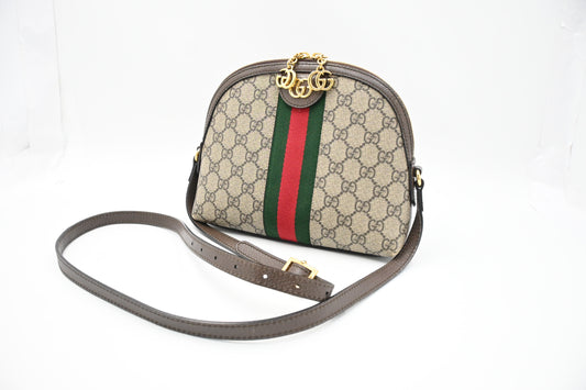 Gucci Ophidia Crossbody in GG Supreme Canvas