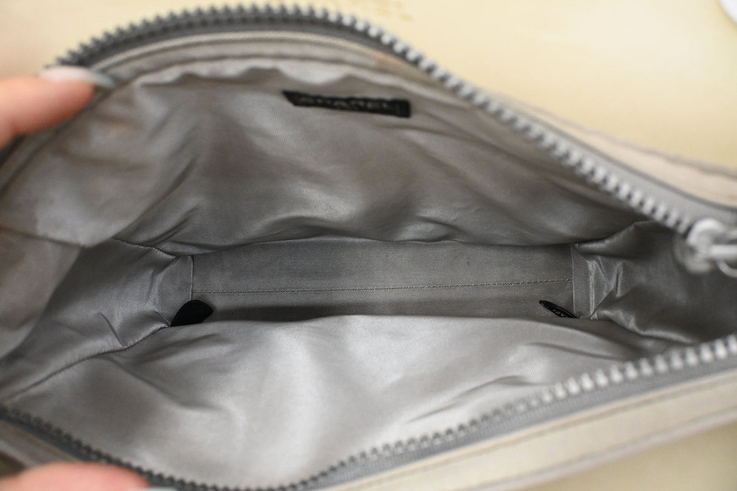 Chanel Small Tote in Beige Rubber