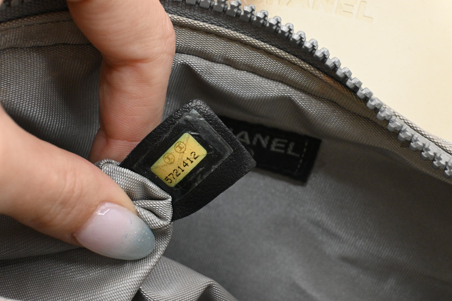 Chanel Small Tote in Beige Rubber