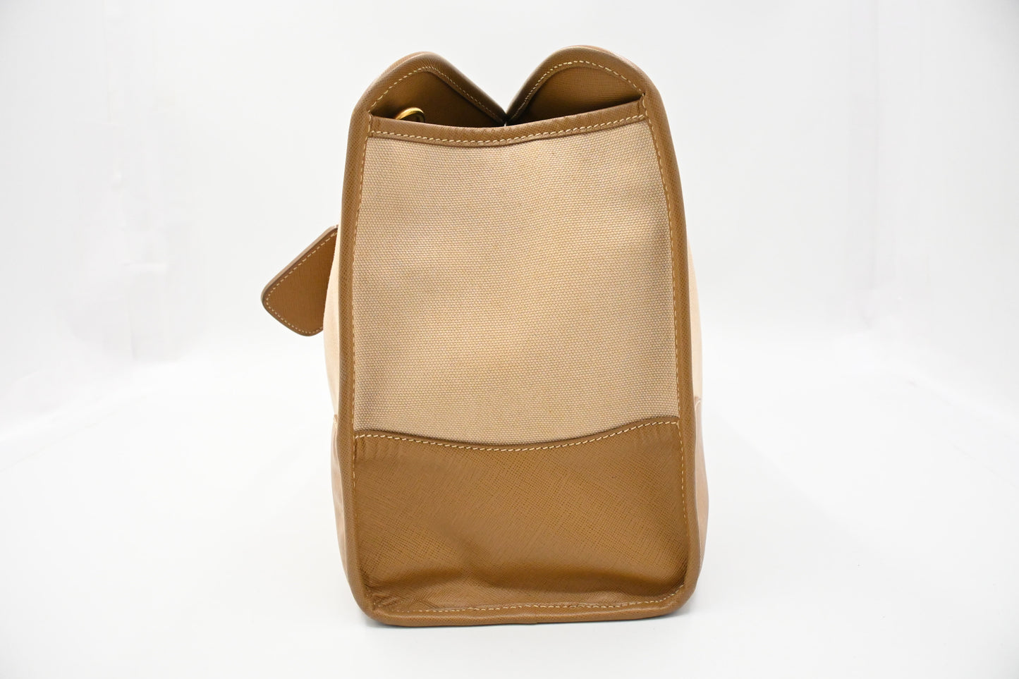 Prada Tote in Beige Canvas
