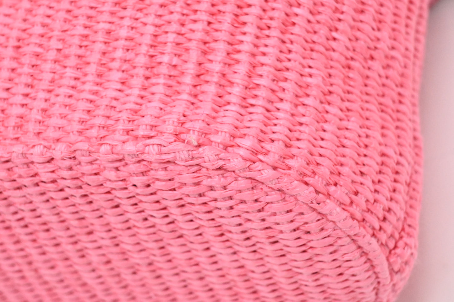 Jimmy Choo 2way Bag in Pink Raffia