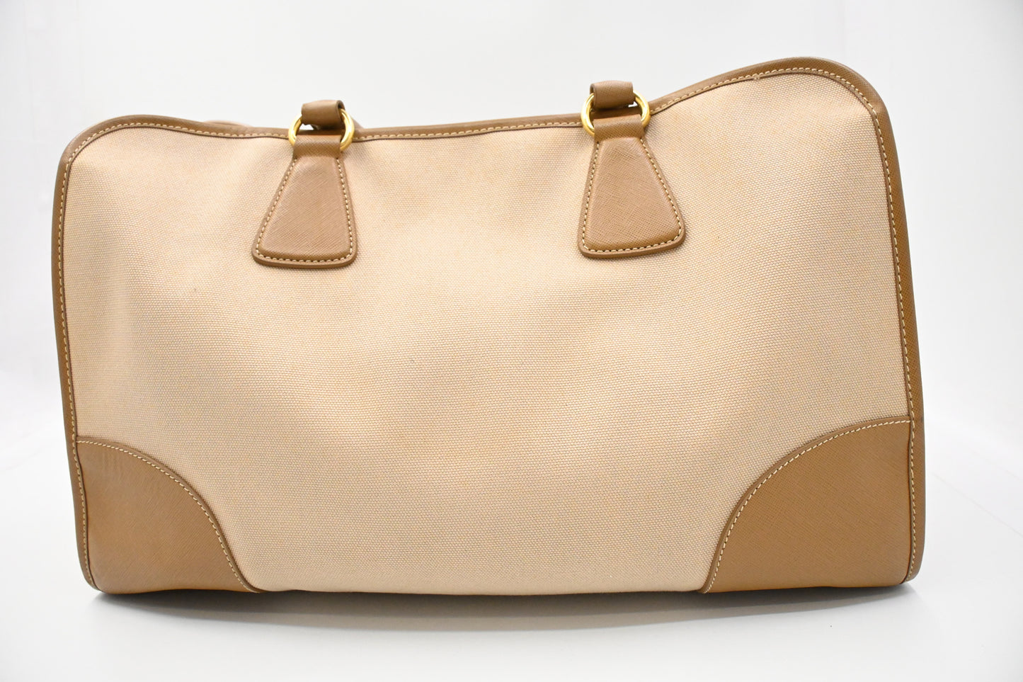 Prada Tote in Beige Canvas
