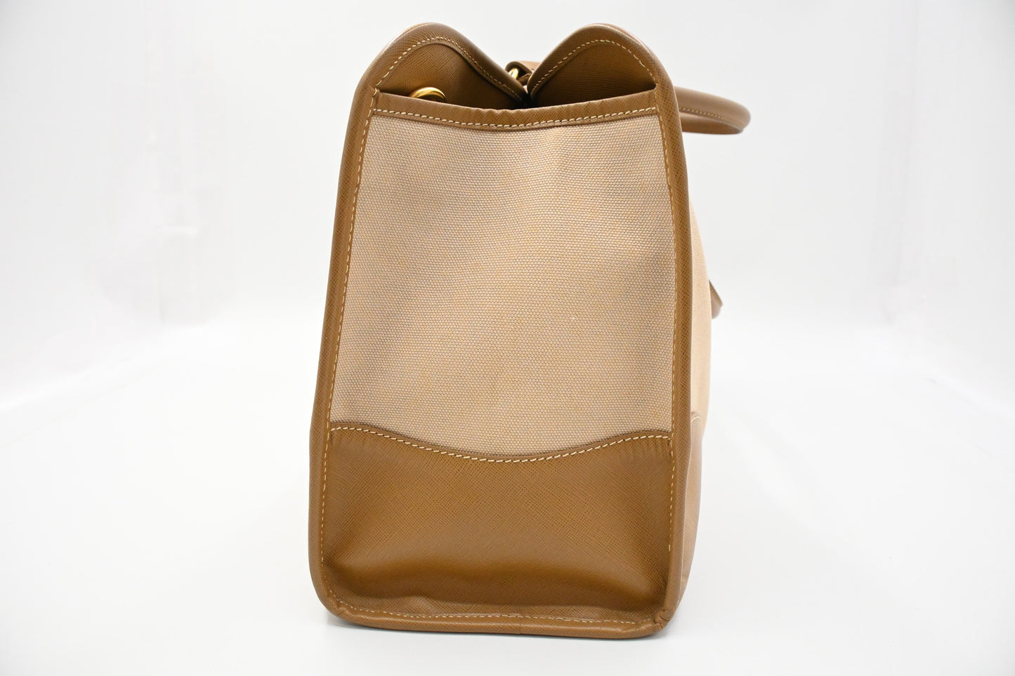 Prada Tote in Beige Canvas