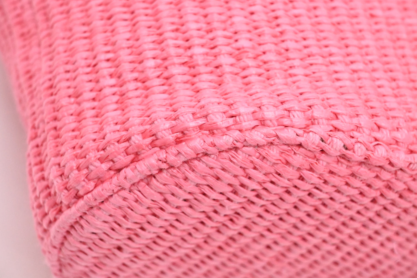 Jimmy Choo 2way Bag in Pink Raffia