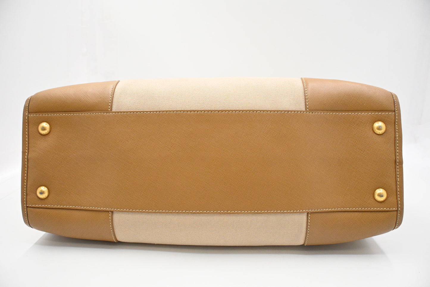 Prada Tote in Beige Canvas