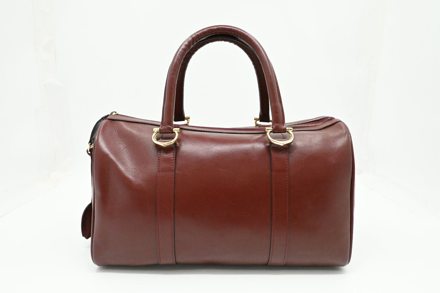 Cartier Handbag in Burgundy Leather