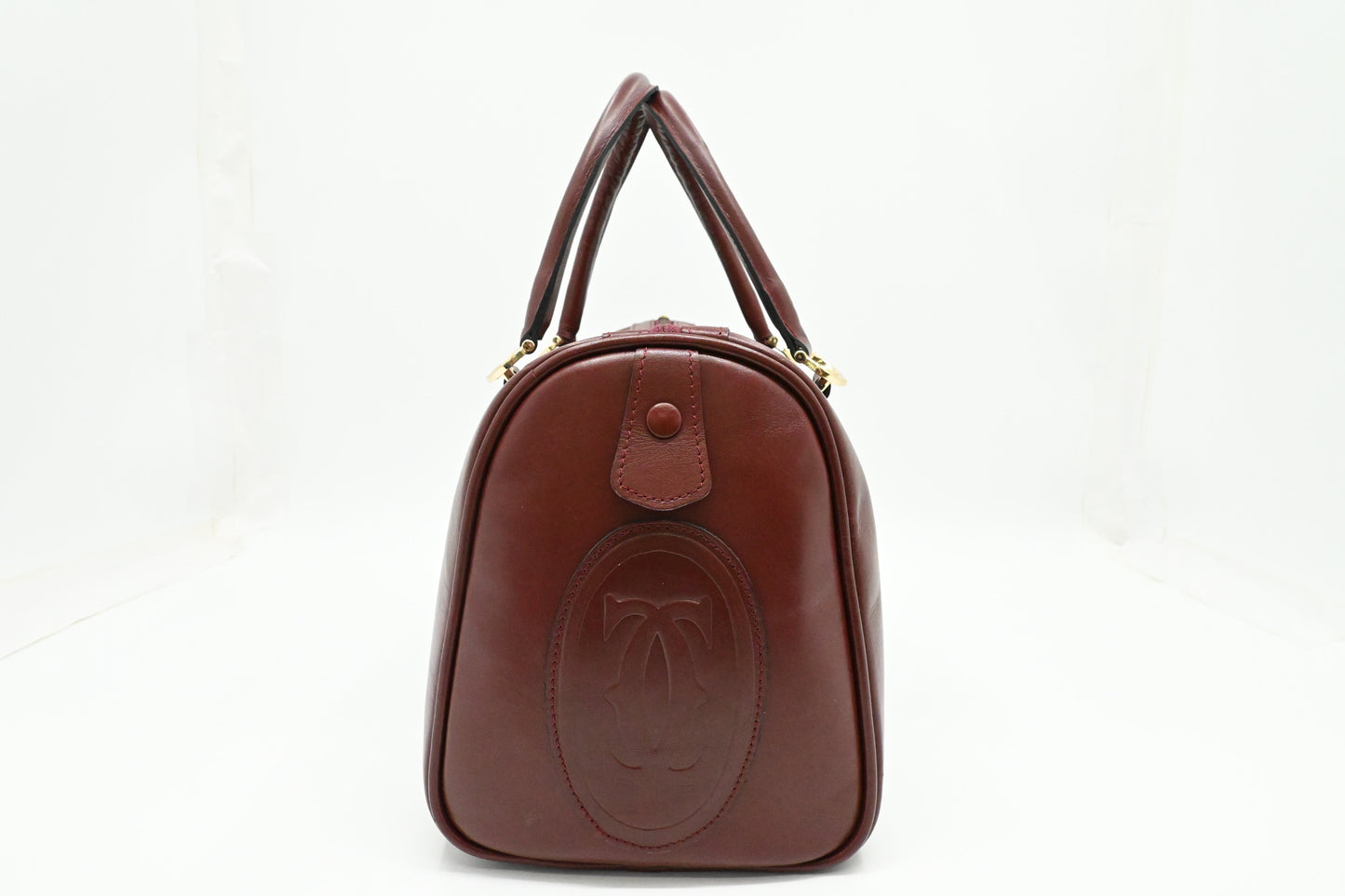 Cartier Handbag in Burgundy Leather