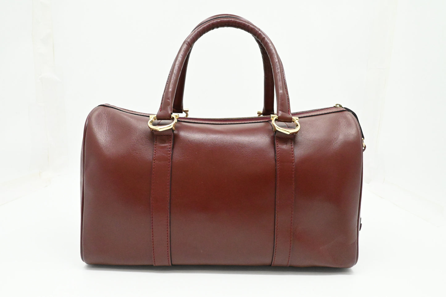 Cartier Handbag in Burgundy Leather