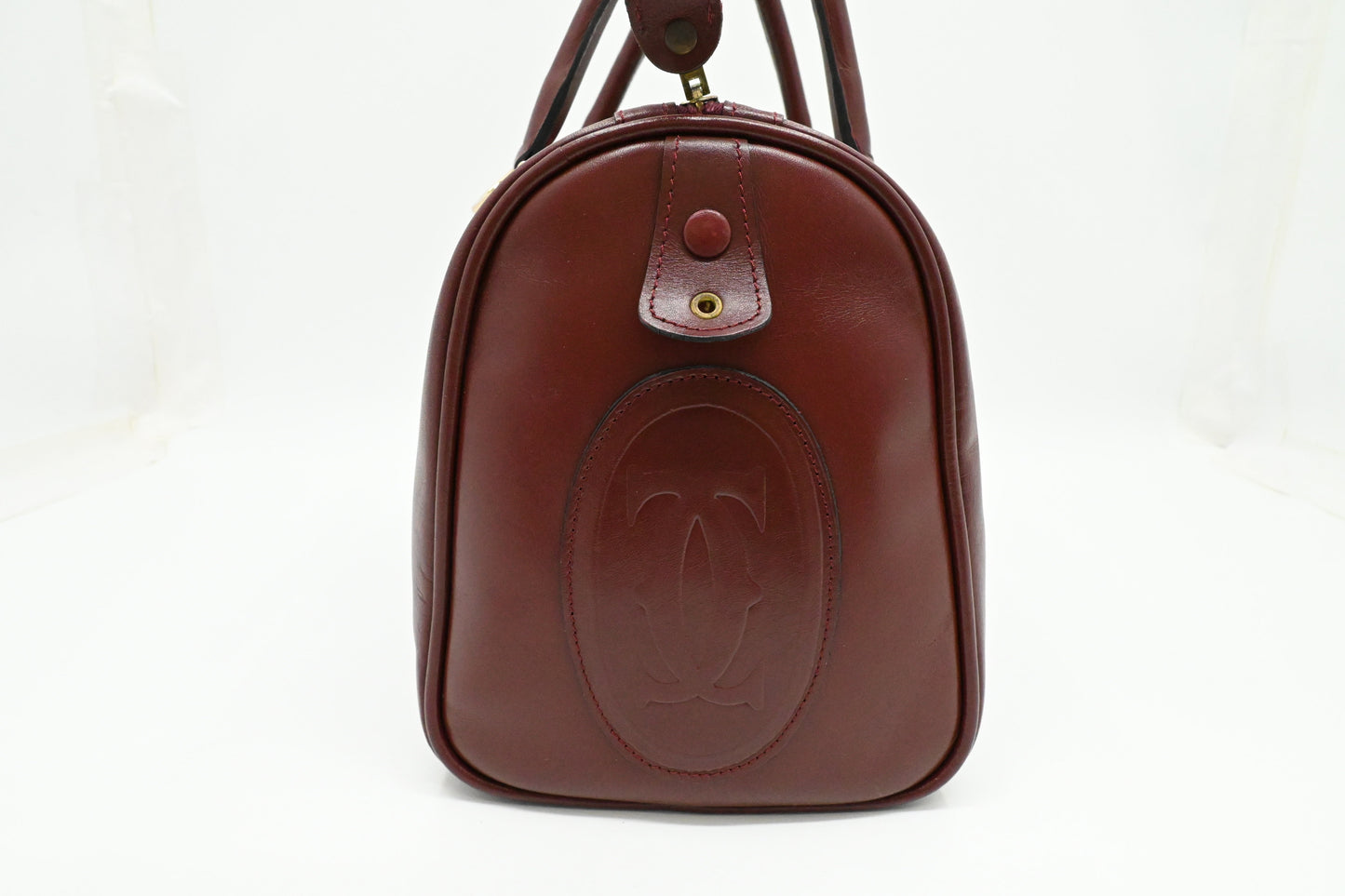 Cartier Handbag in Burgundy Leather