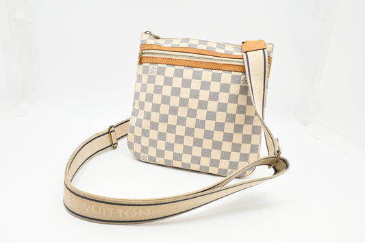 Louis Vuitton Pochette Bosphore in Damier Azur Canvas
