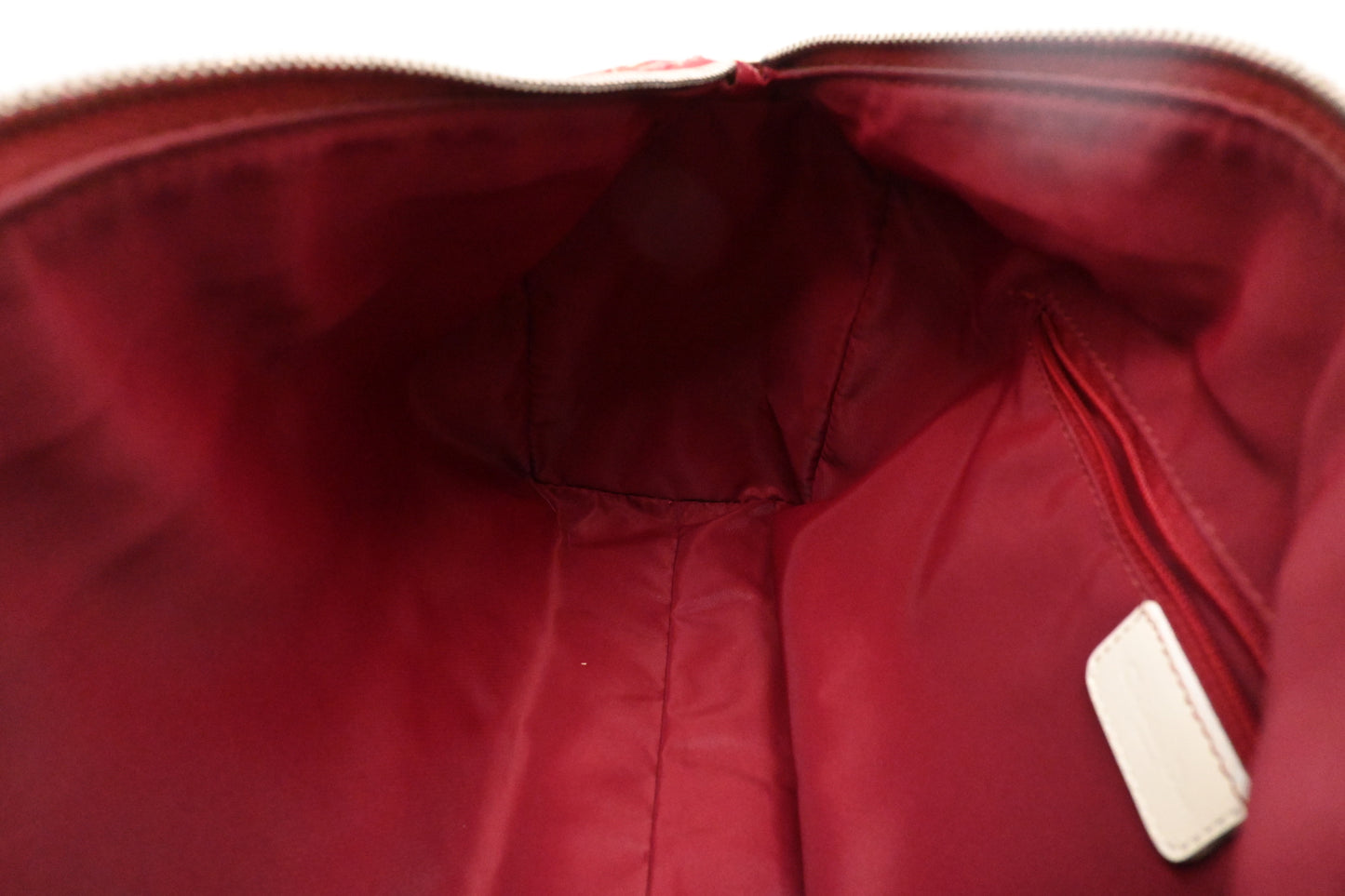 Dior Boston Bag in Red Oblique Coated Canvas