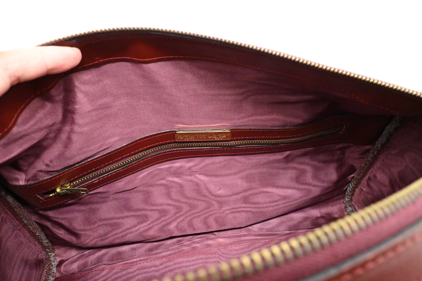 Cartier Handbag in Burgundy Leather
