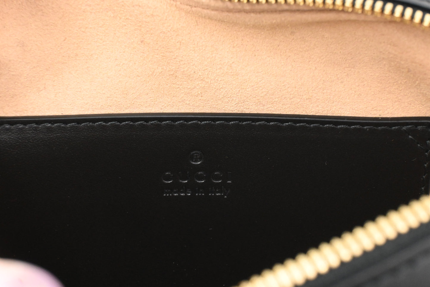 Gucci Heart Crossbody Bag in Black Quilted Leather