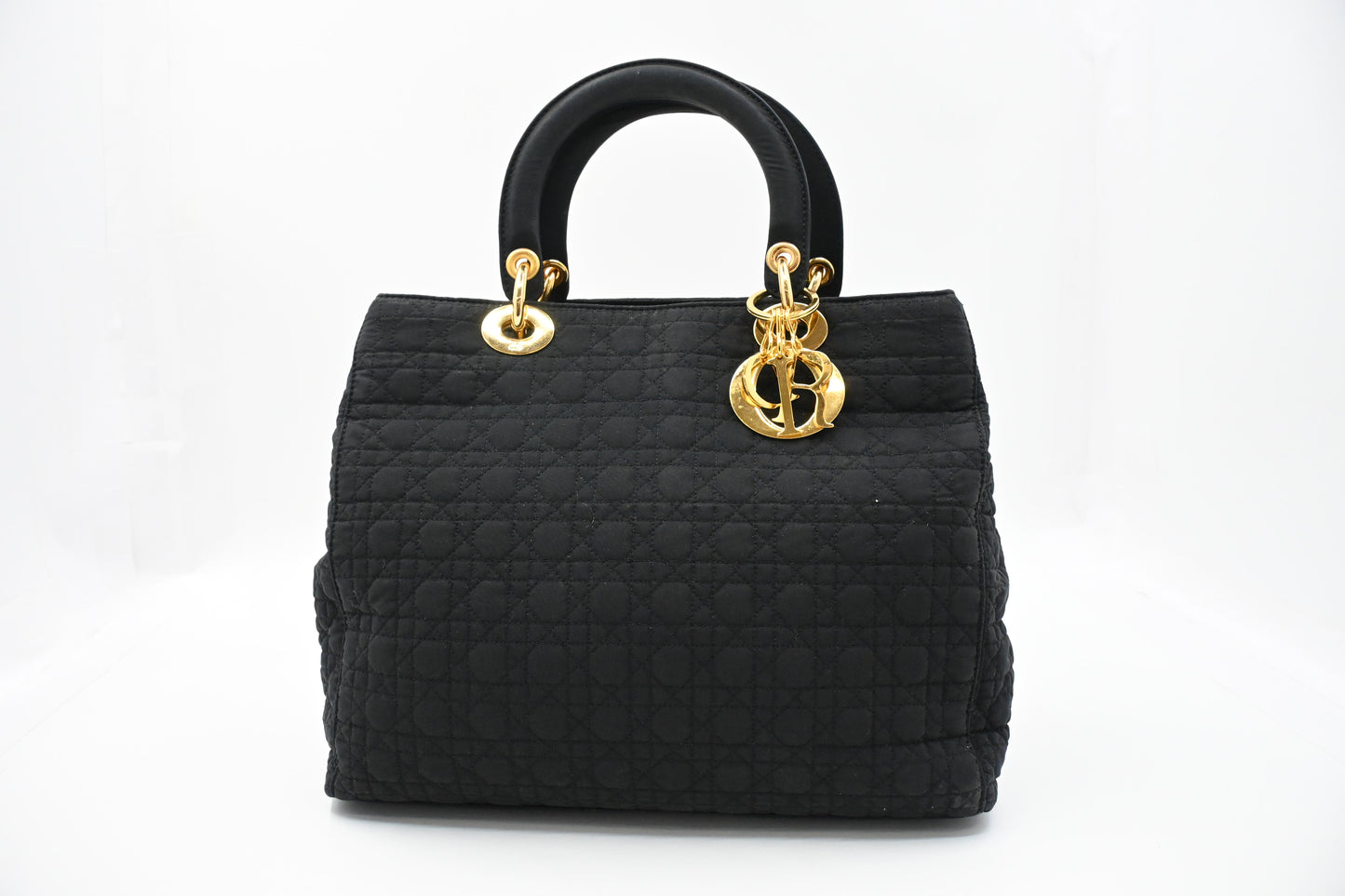 Dior Medium Lady Dior in Black Nylon