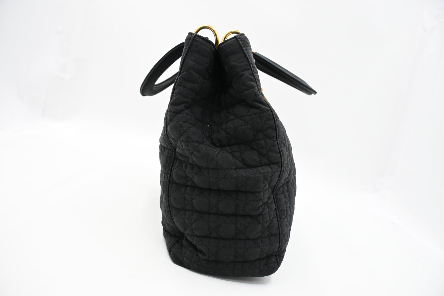 Dior Medium Lady Dior in Black Nylon