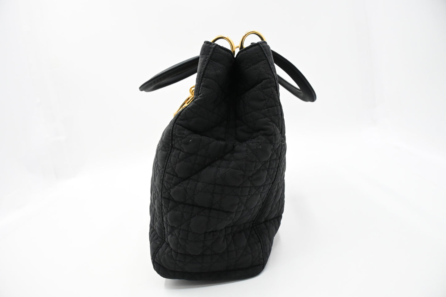 Dior Medium Lady Dior in Black Nylon
