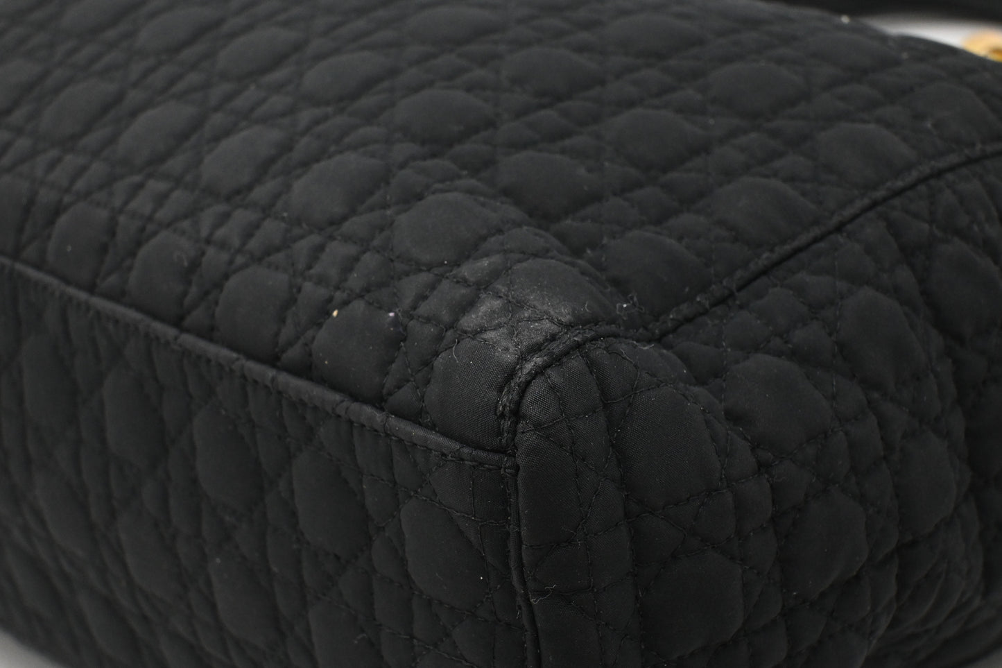 Dior Medium Lady Dior in Black Nylon