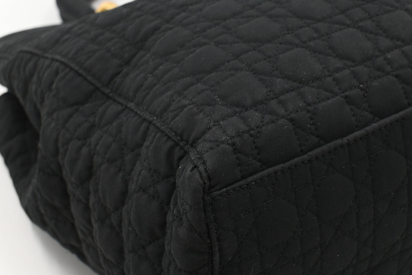 Dior Medium Lady Dior in Black Nylon