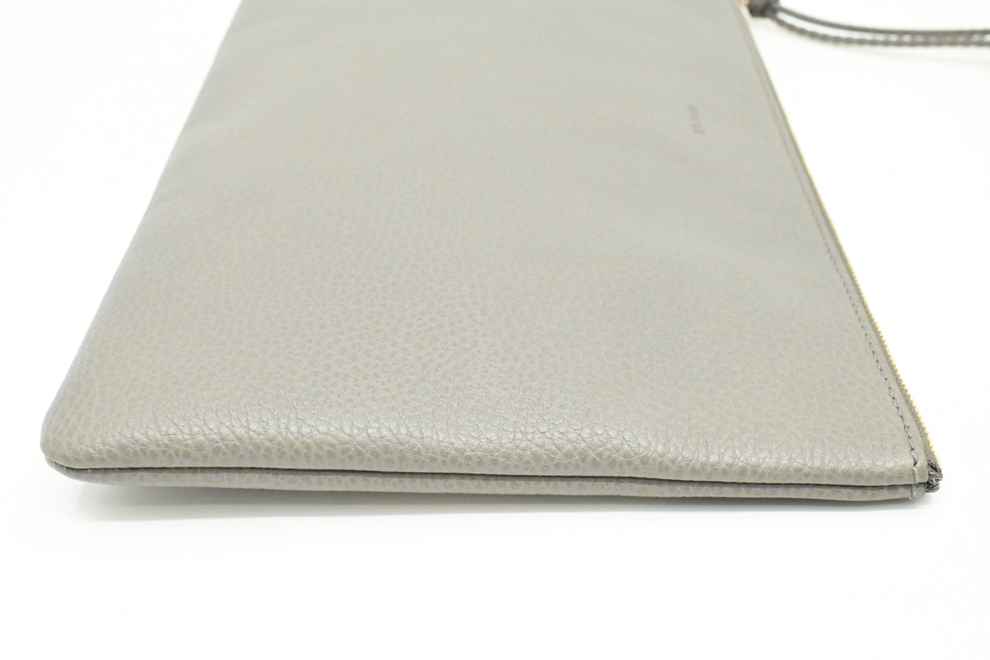 Gucci Bamboo Tassel Clutch in Gray Leather
