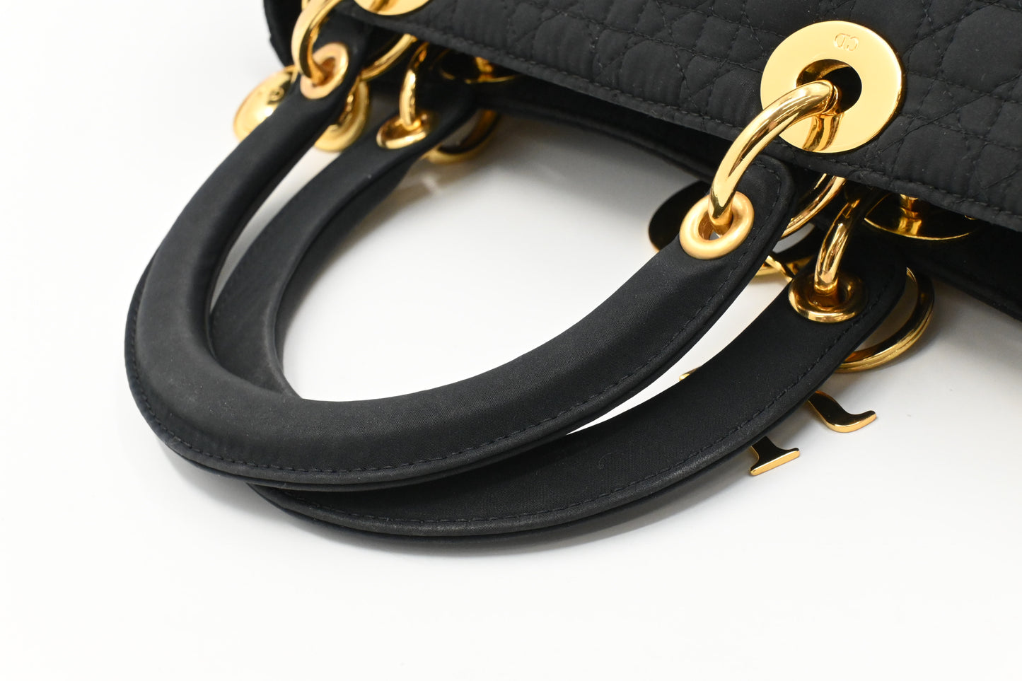 Dior Medium Lady Dior in Black Nylon
