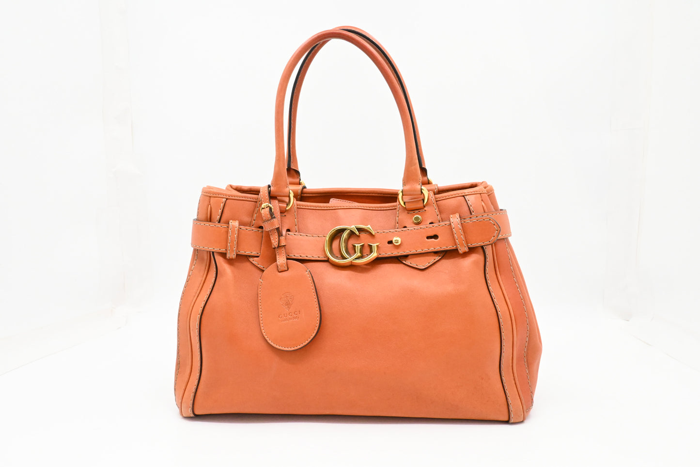 Gucci Tote in Brown/Orange Leather