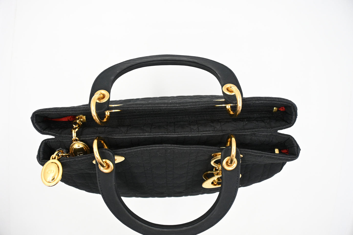Dior Medium Lady Dior in Black Nylon