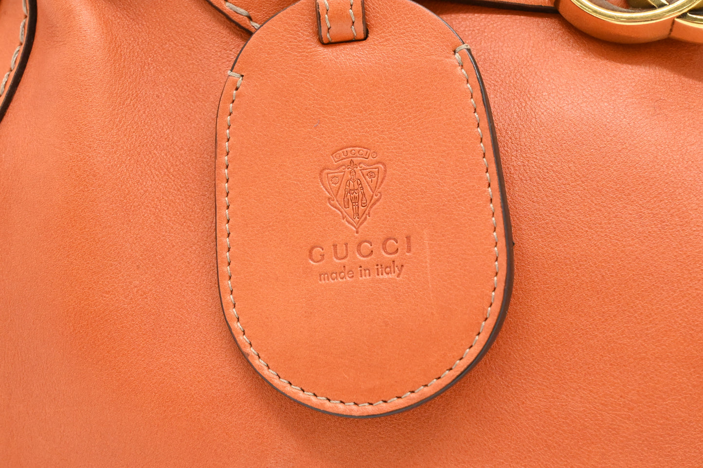 Gucci Tote in Brown/Orange Leather
