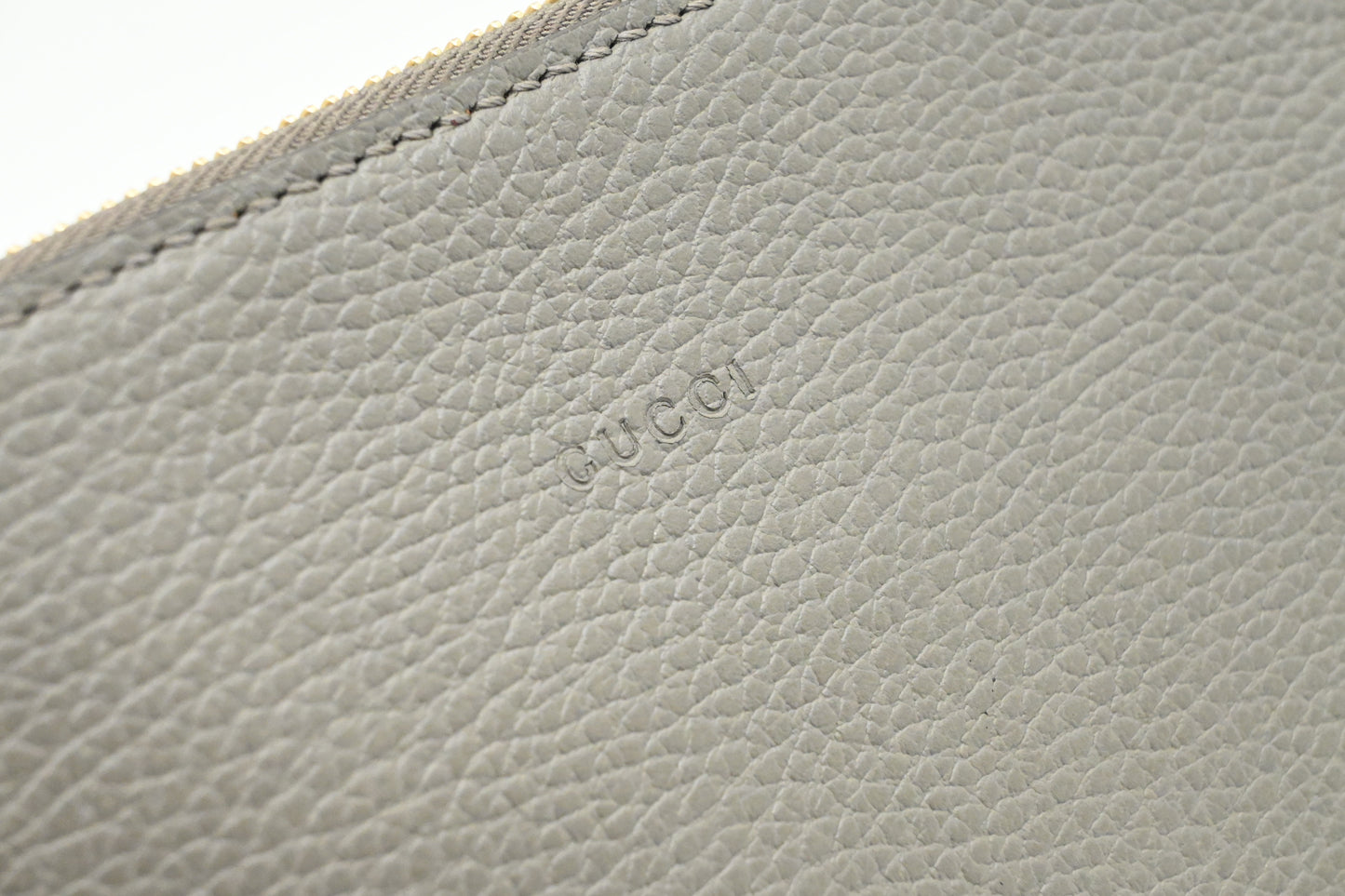 Gucci Bamboo Tassel Clutch in Gray Leather