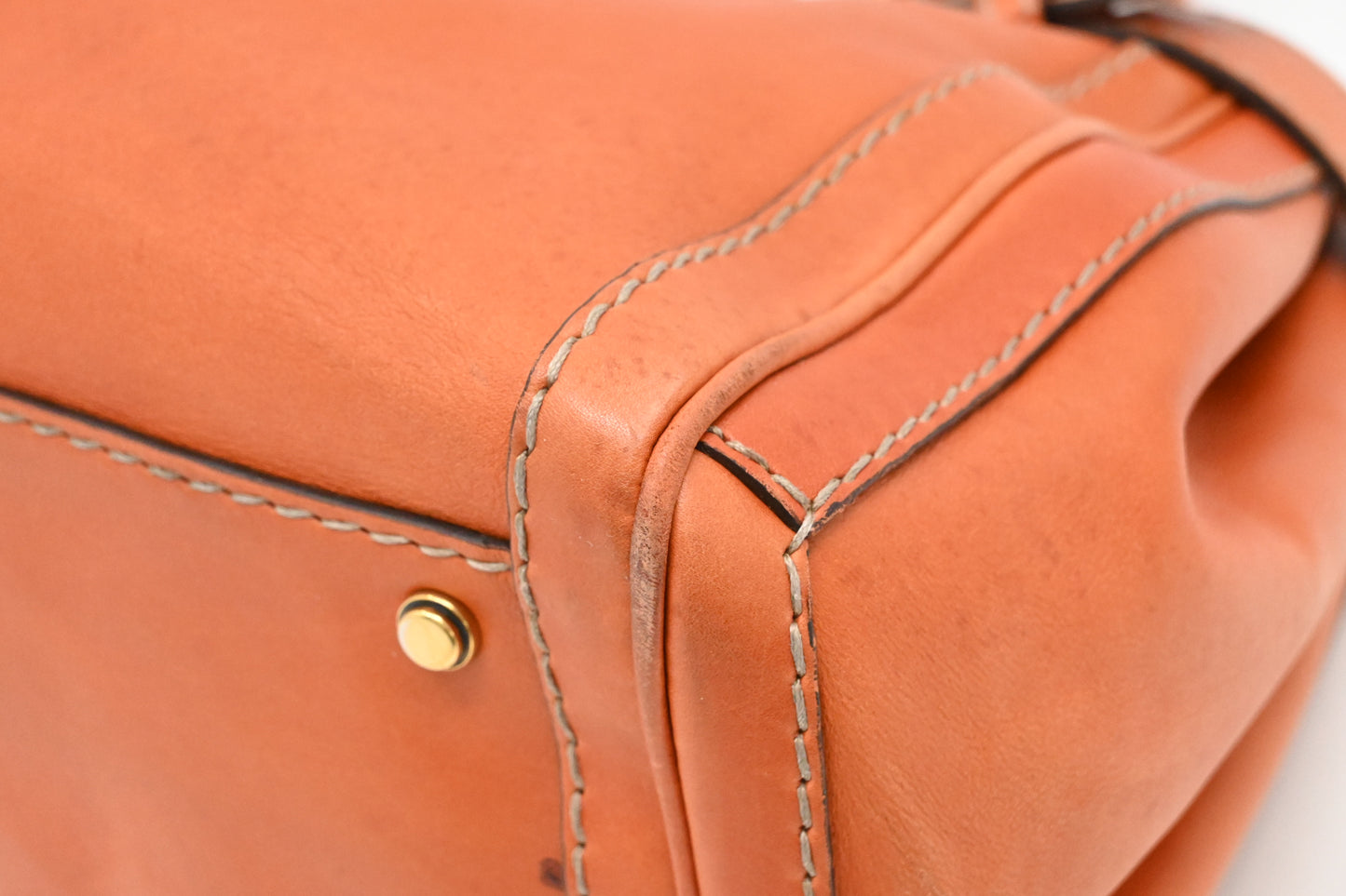 Gucci Tote in Brown/Orange Leather