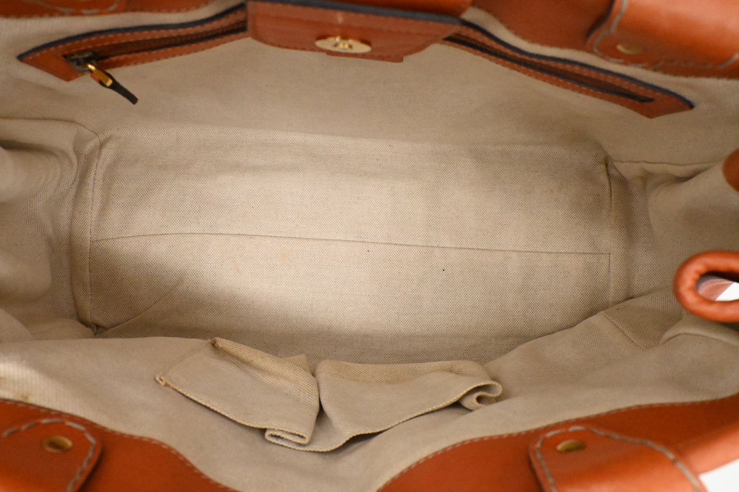 Gucci Tote in Brown/Orange Leather