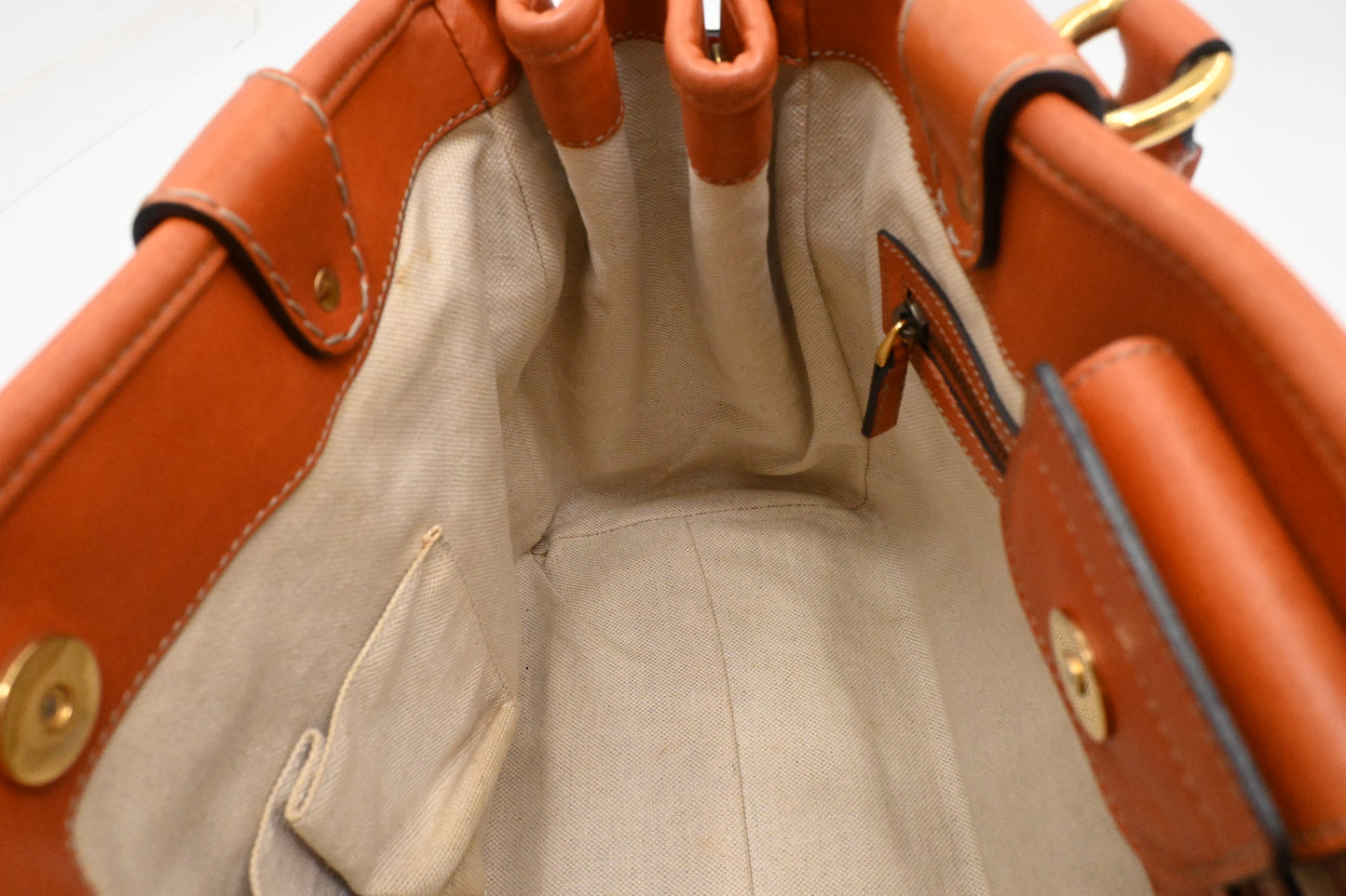 Gucci Tote in Brown/Orange Leather