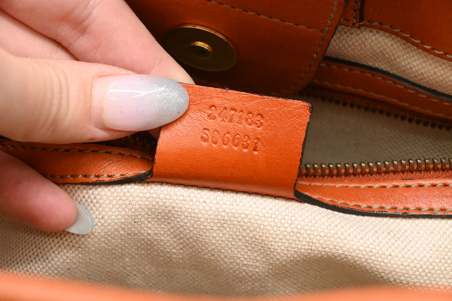 Gucci Tote in Brown/Orange Leather