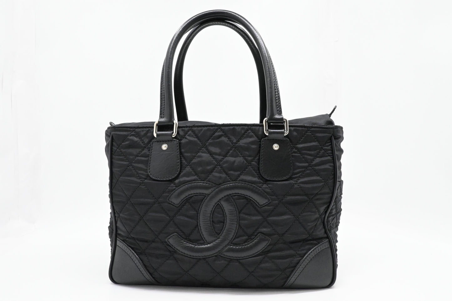 Chanel Paris New York Tote in Black Nylon Canvas