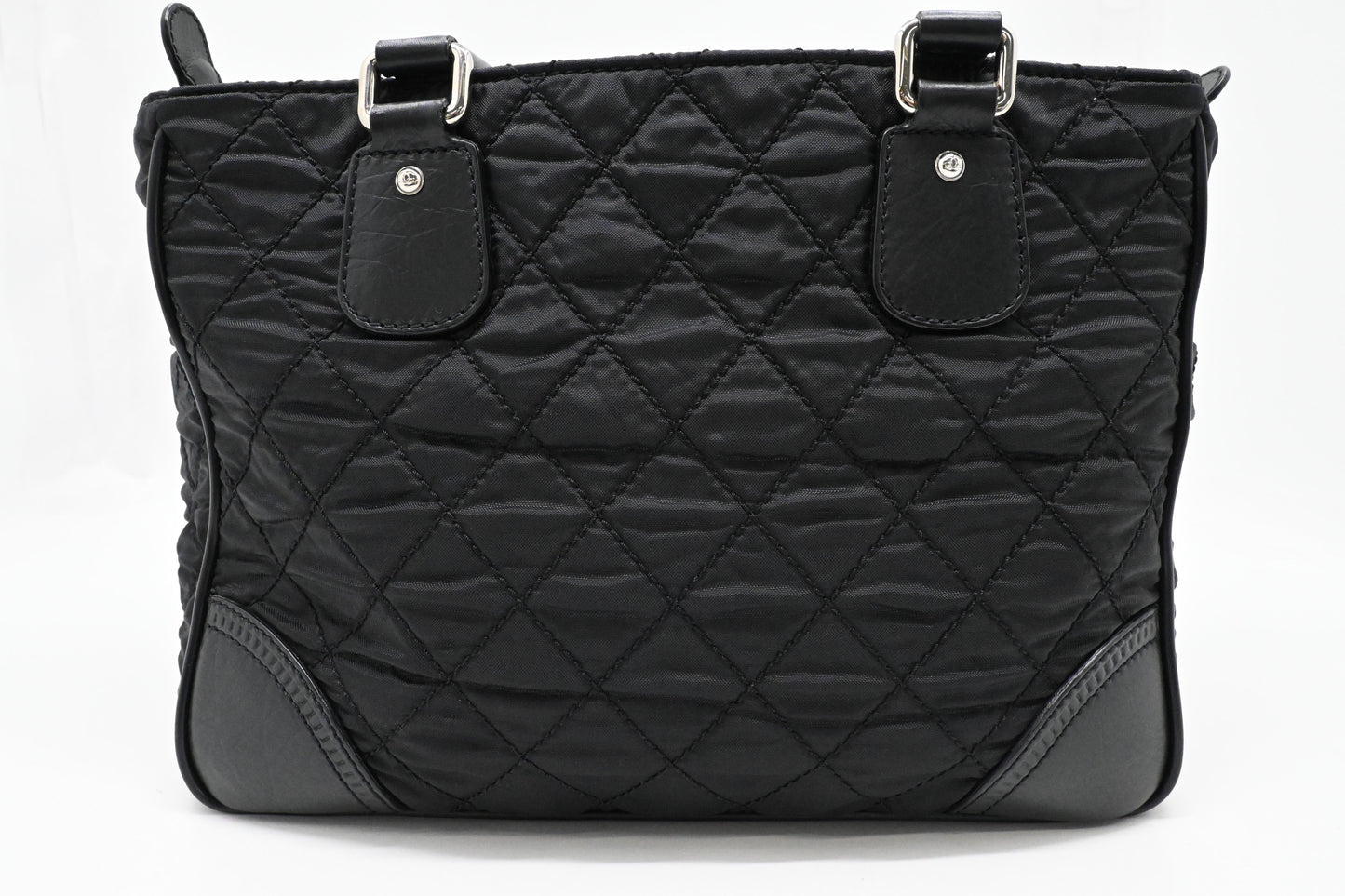 Chanel Paris New York Tote in Black Nylon Canvas