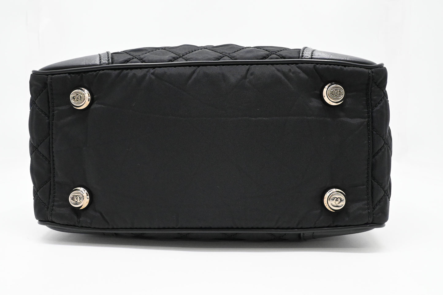 Chanel Paris New York Tote in Black Nylon Canvas