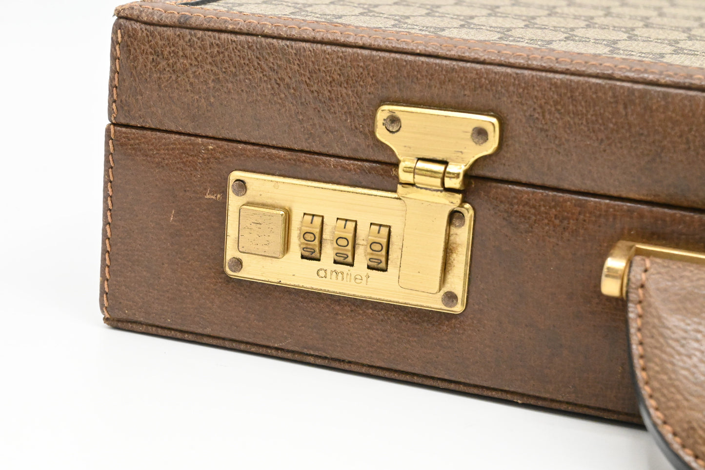 Gucci Plus Briefcase in GG Coated Canvas