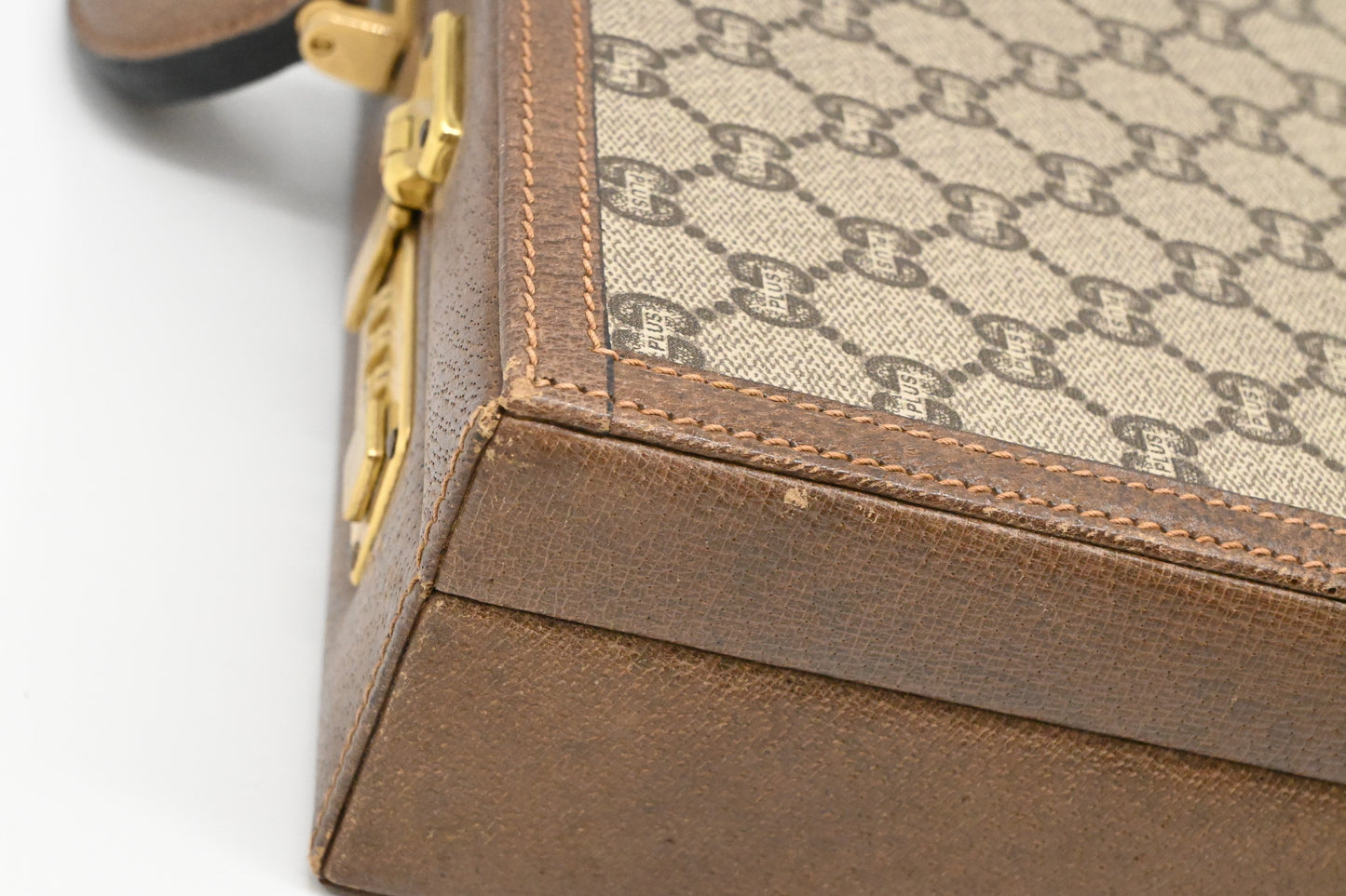 Gucci Plus Briefcase in GG Coated Canvas