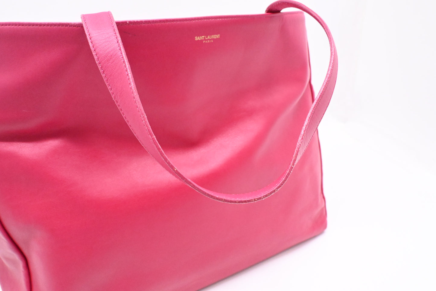 YSL Saint Laurent Tote in Pink Leather